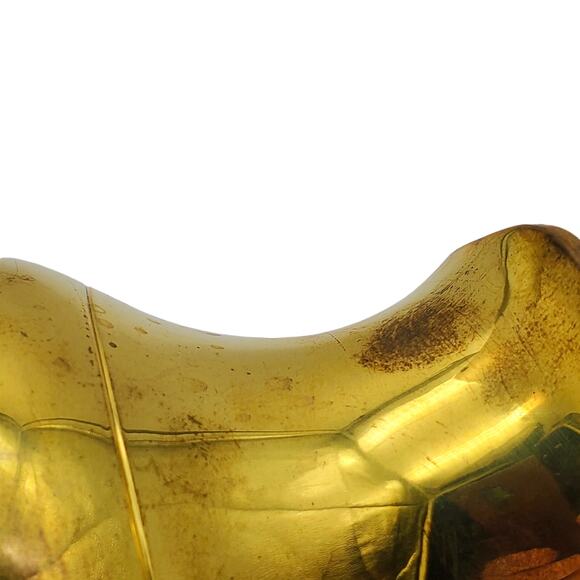 Brass Pitcher Small Creamer Vase Handle Rustic Farmhouse Vintage Home Decor - Picture 9 of 10